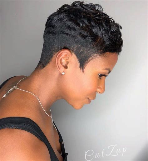 short hair cuts for african american women|More.